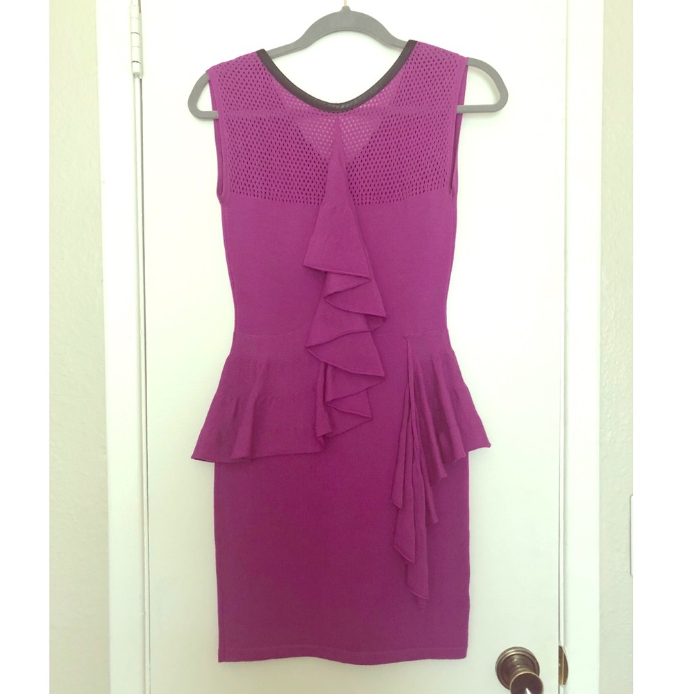 Nanette Lepore Sweater Ruffle Dress